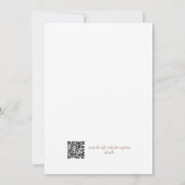 Pampasgras Boho Floral Brautparty QR-Code Einladung (Rückseite)