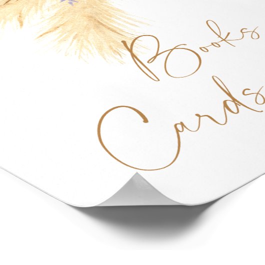 Pampasgras - BÜCHERKARTEN UND GIFTS Poster (Ecke)