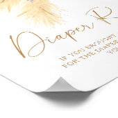 Pampasgras, getrocknet - Windeln Poster (Ecke)