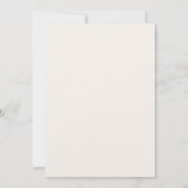 Pampasgras Hochzeitsprogramm Einladung (Rückseite)