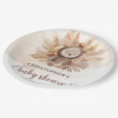 Pampasgras-Pampas-Pampas Pappteller (Schrägansicht)