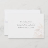 Pampasgras Pink Blumenzehen Dankeskarte (Rückseite)