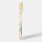 Pampasgras Rosa Flora Monogramm Case-Mate iPhone Hülle (Rückseite / Rechts)