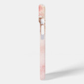 Pampasgras Rosa Flora Monogramm Case-Mate iPhone Hülle (Rückseite / Links)