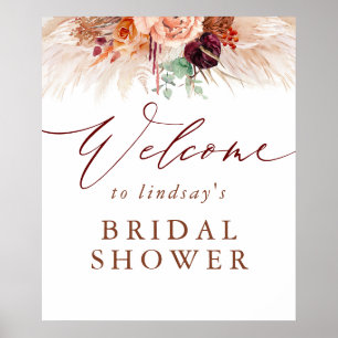 Pampasgras-Terrakotta-Junggesellinnenabschied-Will Poster