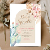 Pampasgras und Boho Baby Sprinkle Einladung
