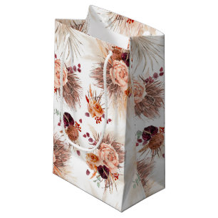Pampasgras und Terrakotta-Blumen exotische Party Kleine Geschenktüte
