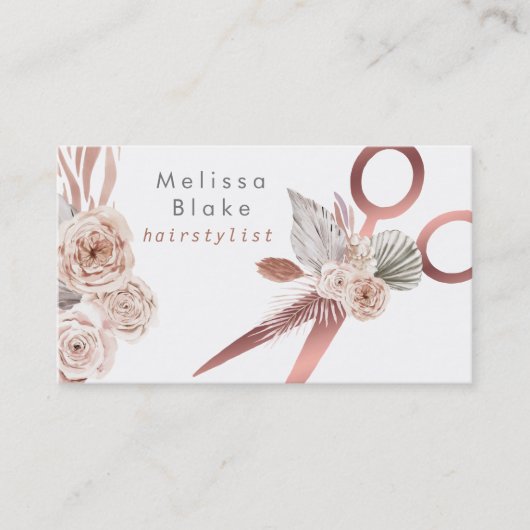 Pampasgrasschere Visitenkarte (Vorderseite)