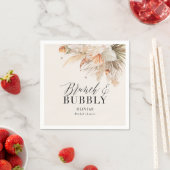 Pampelgras aus Brautparty Serviette (Beispiel)