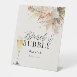 Pampelgras aus Brautparty Sockelschild