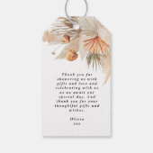 Pampelgras aus Brunch und Brautparty Geschenkanhänger (Rückseite)