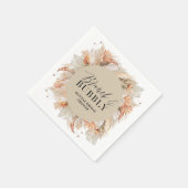 Pampelgras aus Brunch und Brautparty Serviette (Ecke)