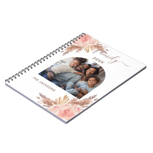 Pampelgras-Foto Notizblock (Linke Seite)