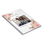 Pampelgras-Foto, rosa, blumenweiß Notizblock (Rechte Seite)