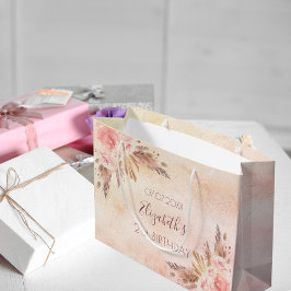 Pampelgras-Rose Große Geschenktüte