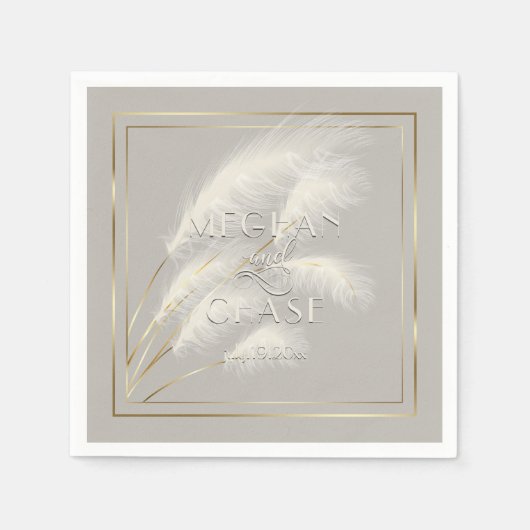 Pampelgras Serviette (Vorderseite)