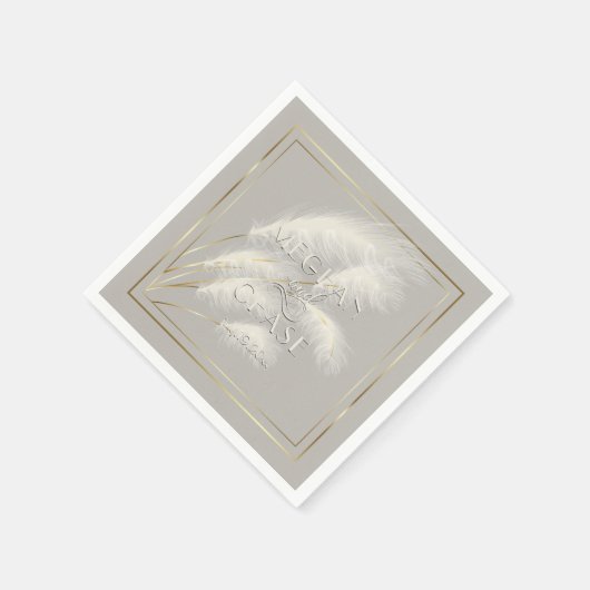 Pampelgras Serviette (Ecke)