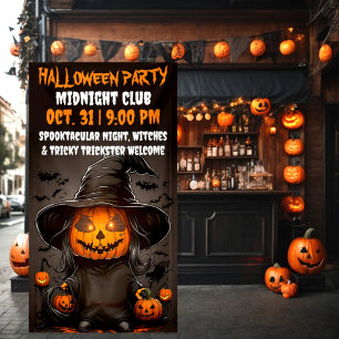 Pampelmuse-Party zu Halloween-Feiern Banner