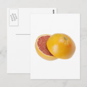 Pampelmuse Postkarte (Vorne/Hinten)