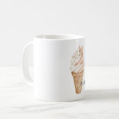 Pampelmusen-Eiscreme-Tüte Kaffeetasse (Vorderseite Links)