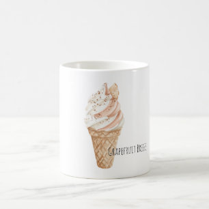 Pampelmusen-Eiscreme-Tüte Kaffeetasse
