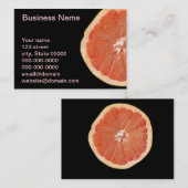 Pampelmusen-Scheibe Visitenkarte (Vorne/Hinten)