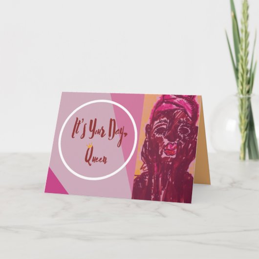 Pamper dich selbst karte (Vorderseite)