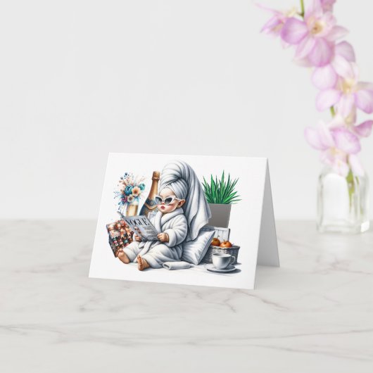 Pamper dich selbst karte (Orchidee)