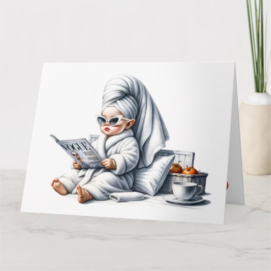 Pamper dich selbst karte (Vorderseite)