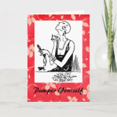 Pamper dich selbst karte (Vorderseite)