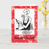 Pamper dich selbst karte (Gelbe Blume)