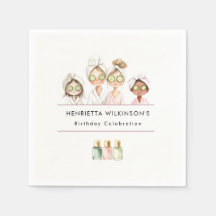 Pamper Party Birthday Celebration Napkins
