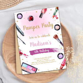 Pamper Party Geburtstagseinladungen Einladung
