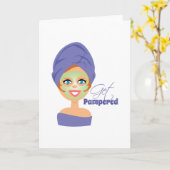 Pampered Karte (Gelbe Blume)