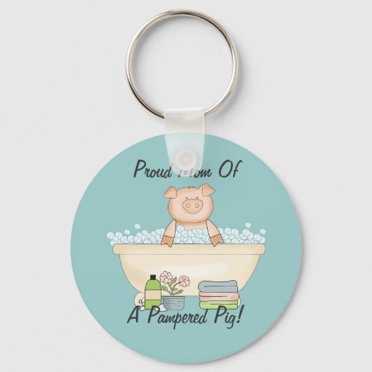 Pampered Piggy Schlüsselanhänger (Vorderseite)