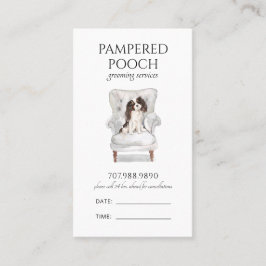 Pampered Pooch Dog Wellness-Center Grooming Terminkarte