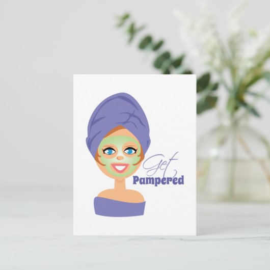 Pampered Postkarte (Stehend Vorderseite)