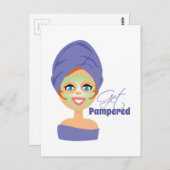 Pampered Postkarte (Vorne/Hinten)