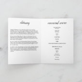 Pamphlet des spanischen Beerdigungsprogramms Programm (Innenseite)