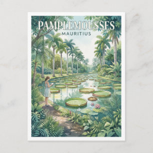 Pamplemousses Botanischer Garten Mauritius Geschen Postkarte