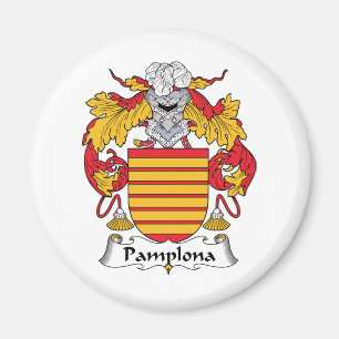 Pamplona-Familienwappen Magnet