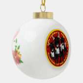 Pamplona - San Fermin Keramik Kugel-Ornament (Links)