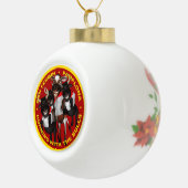 Pamplona - San Fermin Keramik Kugel-Ornament (Rechts)