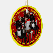 Pamplona - San Fermin Keramikornament (Rechts)