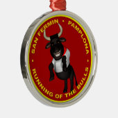 Pamplona - San Fermin Ornament Aus Metall (Rechts)