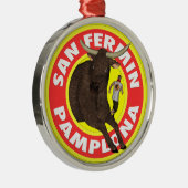Pamplona - San Fermin Ornament Aus Metall (Rechts)