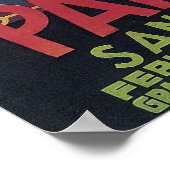 Pamplona San Fermin Poster (Ecke)