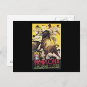Pamplona San Fermin Postkarte (Vorne/Hinten)