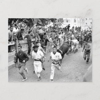 Pamplona Spanien Laufen der Bullen Postkarte