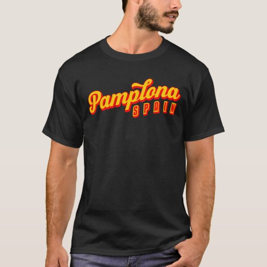 Pamplona Spanien T-Shirt (Vorderseite)